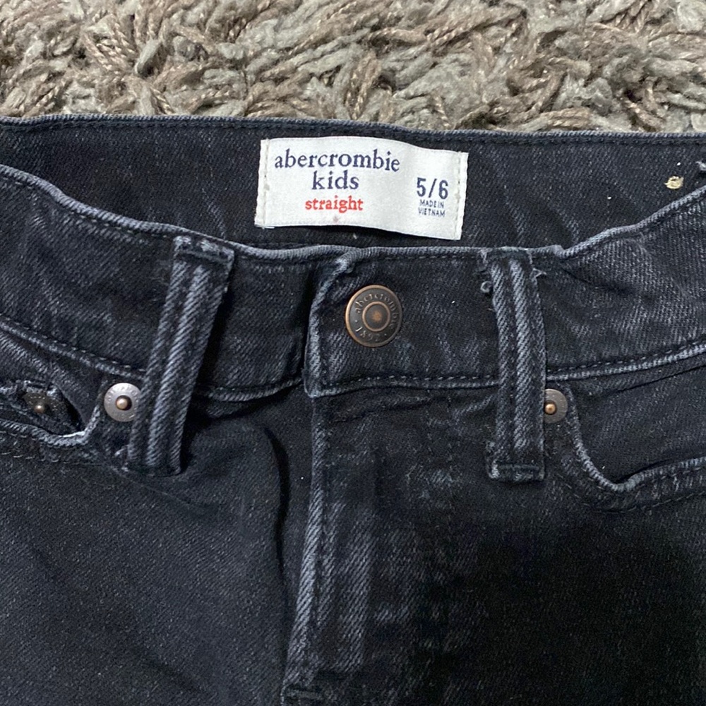 Boys black Abercrombie kids jeans